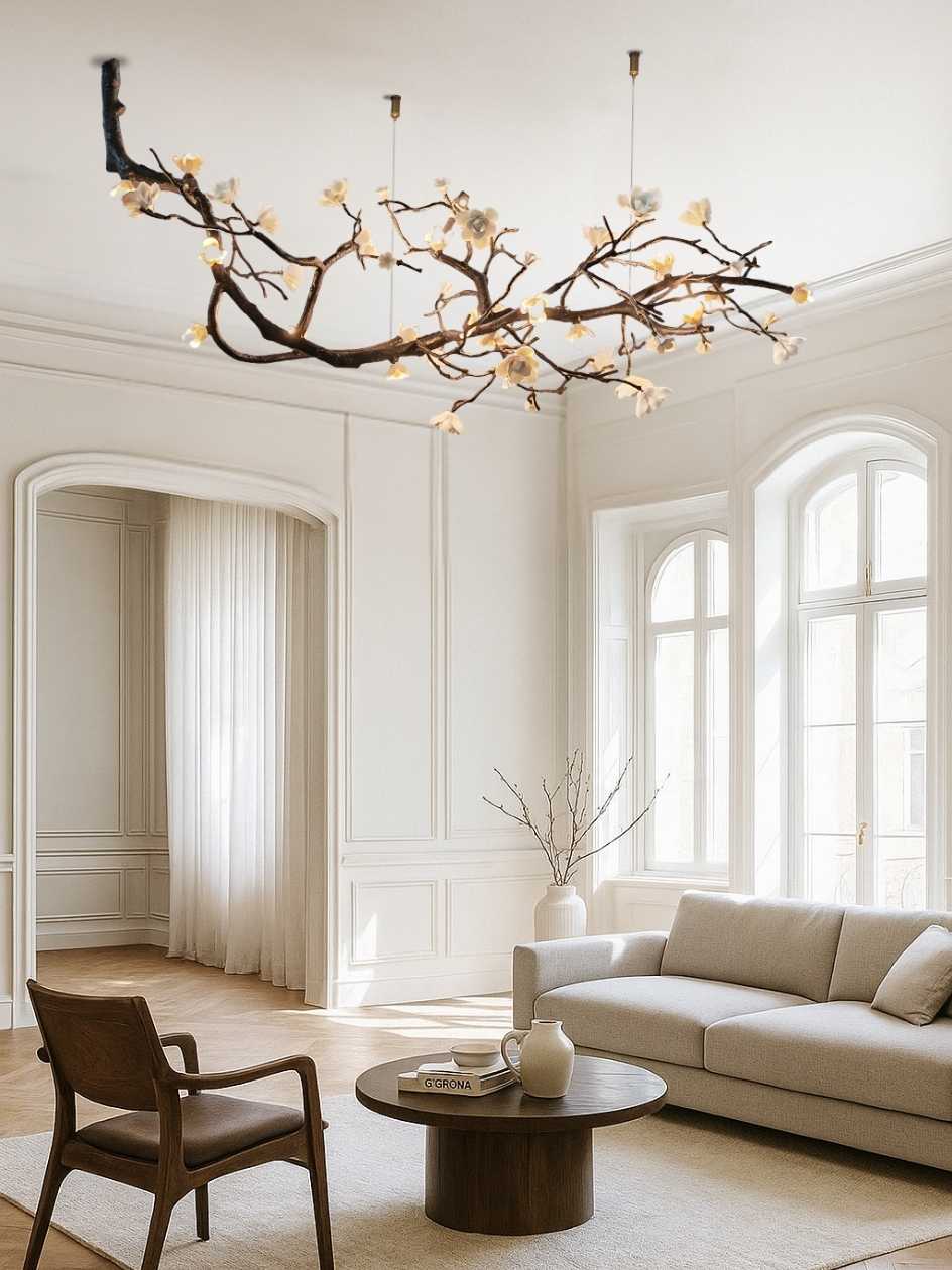 Wanos Crystal Flower Tree Branch Chandelier by Bling Lighting Studio