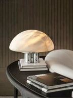 Mira Alabaster Mushroom Table Lamp