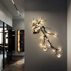 Plum Blossoms Branch Wall Lamp material and finish detail