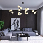 Lio Globe Tree Branch Chandelier for Staircase material and finish detail