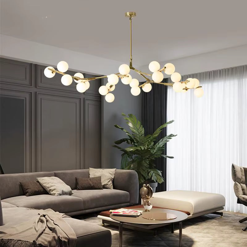 Lio Globe Tree Branch Chandelier by Bling Lighting Studio