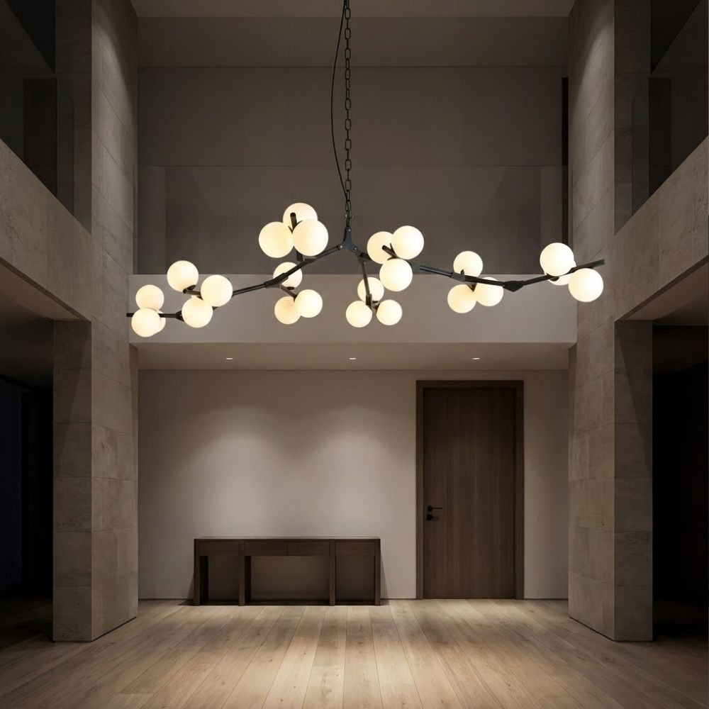 Lio Globe Tree Branch Chandelier by Bling Lighting Studio