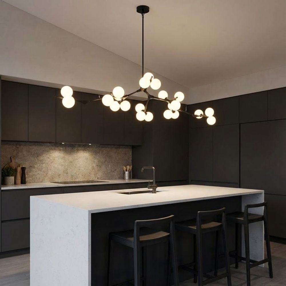 Lio Globe Tree Branch Chandelier by Bling Lighting Studio