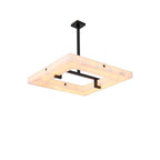 Glacera Square Alabaster Chandelier by Bling Lighting Studio