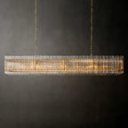 Modern Rectangular Linear Chandelier
