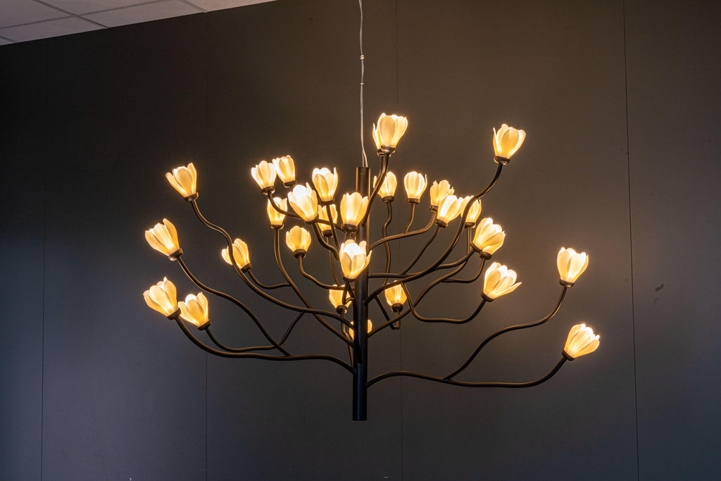 Mokuren Branch Chandelier detail view