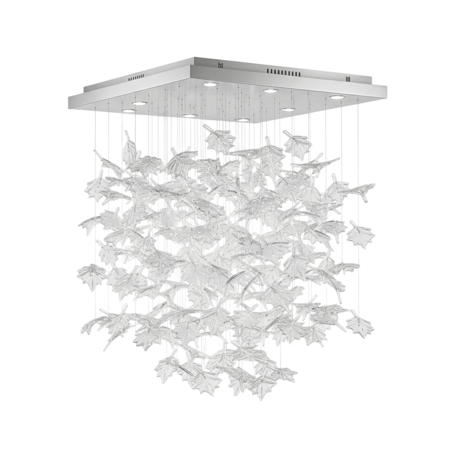 Multicolor Crystal Maple Leaf Chandelier
