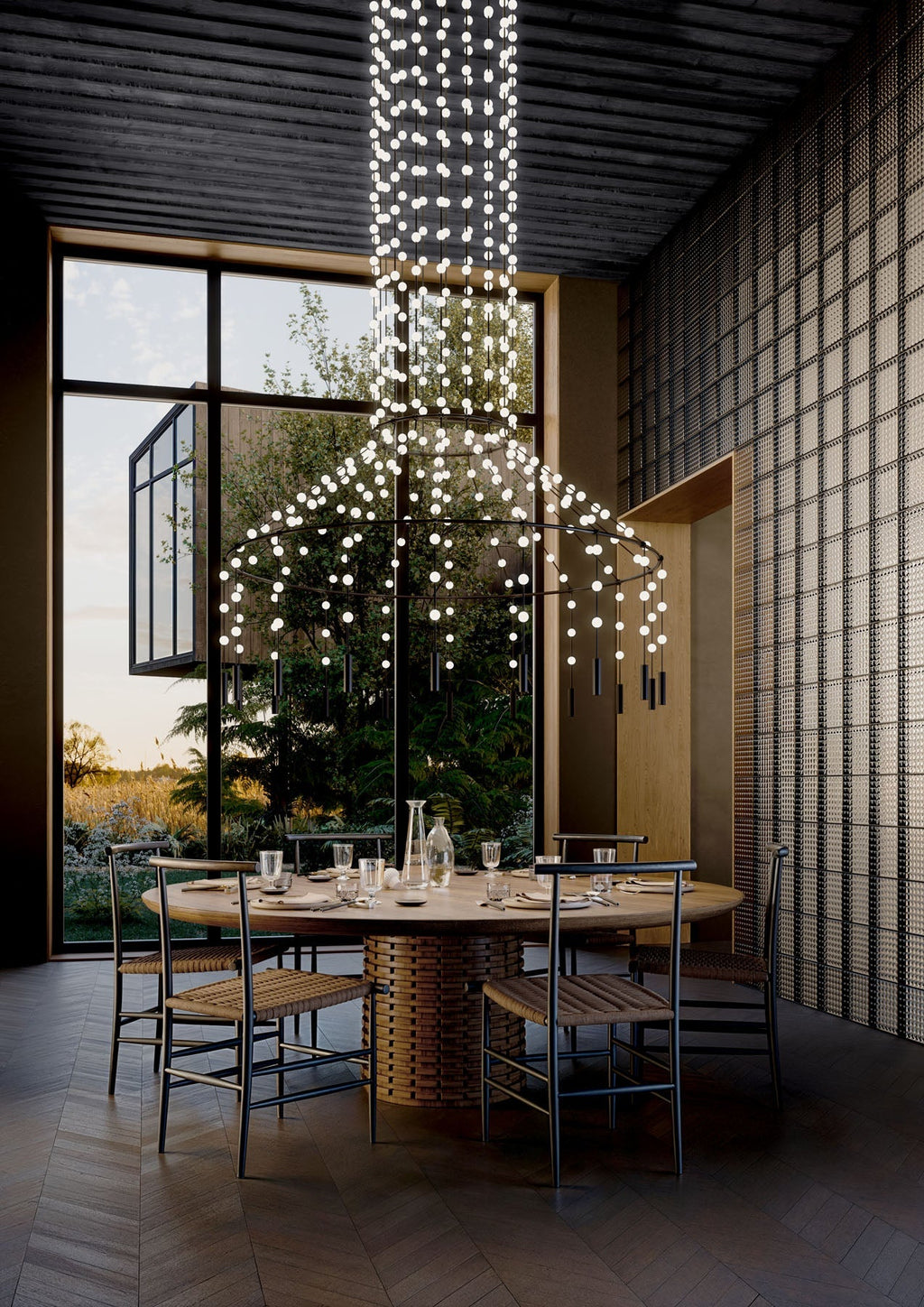 Minimalist Multiple Light Point Chandelier product image