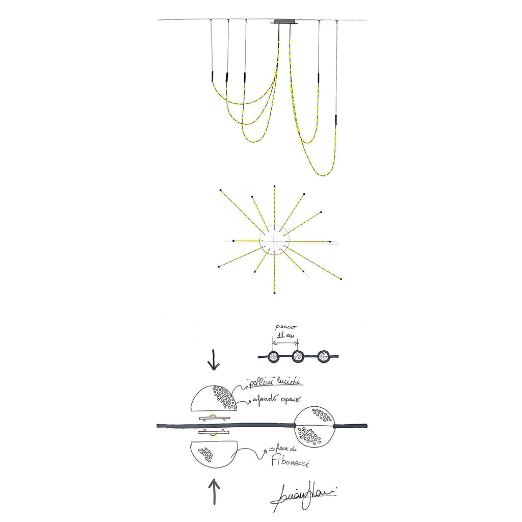 Minimalist Multiple Light Point Chandelier product image