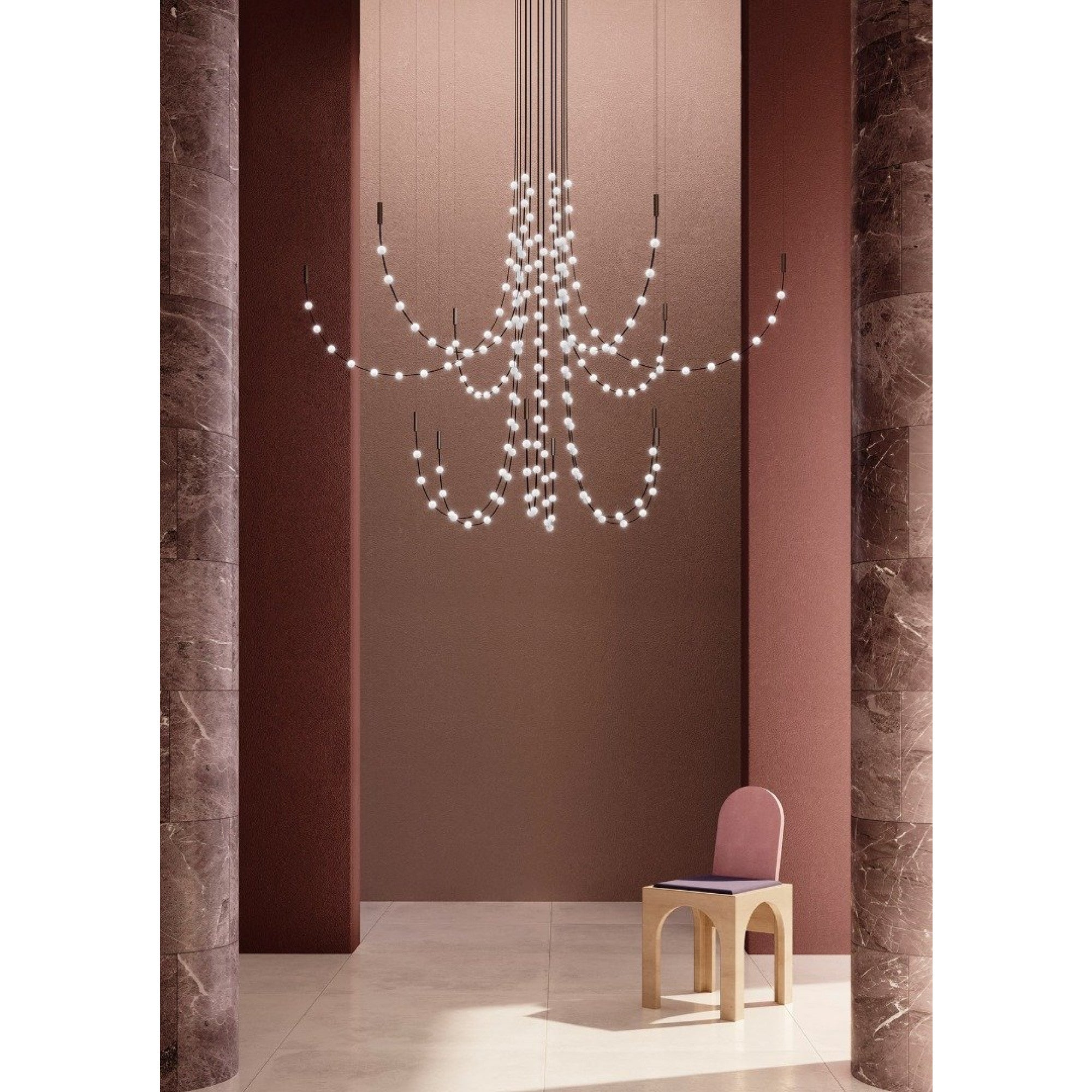 Minimalist Multiple Light Point Chandelier product image