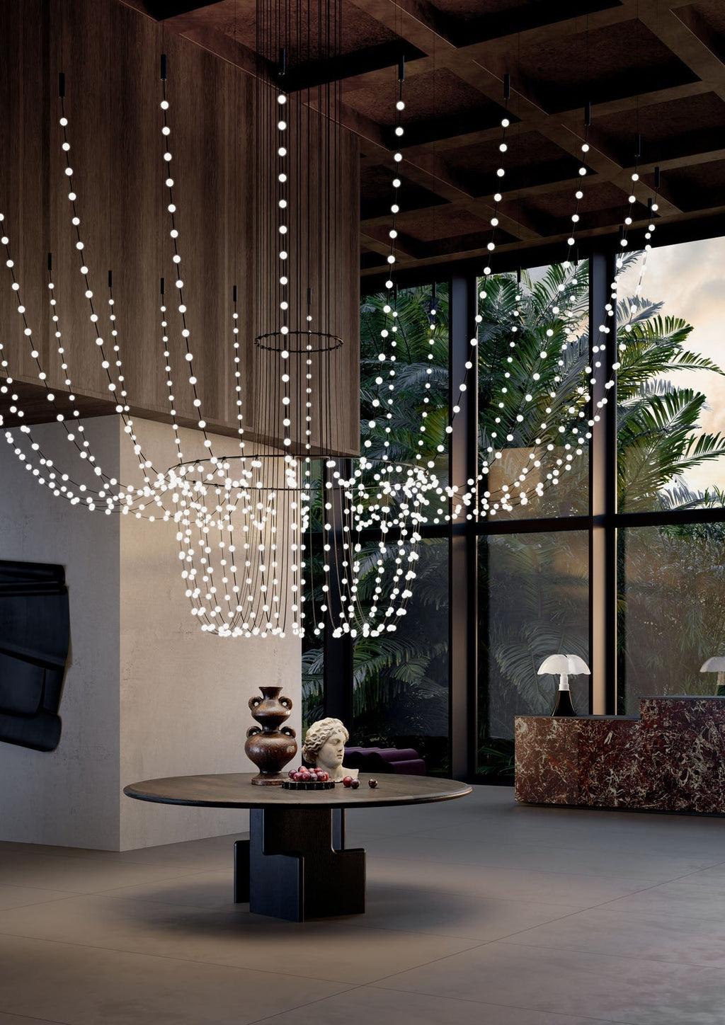 Minimalist Multiple Light Point Chandelier product image