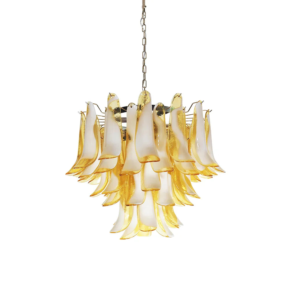 Vintage Caramels Glass Murano Petals Chandelier product image
