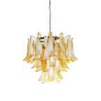 Vintage Caramels Glass Murano Petals Chandelier by Bling Lighting Studio
