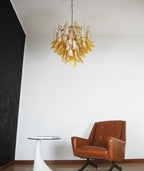 Vintage Caramels Glass Murano Petals Chandelier product image