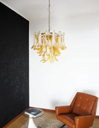 Vintage Caramels Glass Murano Petals Chandelier additional product view