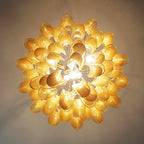 Vintage Caramels Glass Murano Petals Chandelier product image