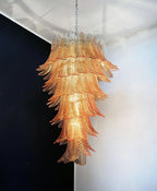 Murano Amber Felch Spiral Chandelier product image