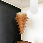 Murano Amber Felch Spiral Chandelier product image