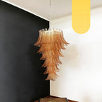 Murano Amber Felch Spiral Chandelier product image