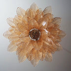 Murano Amber Ferns Glass Chandelier product image