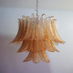 Murano Amber Ferns Glass Chandelier product image