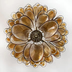 Murano Amber Glass Petals Chandelier product image