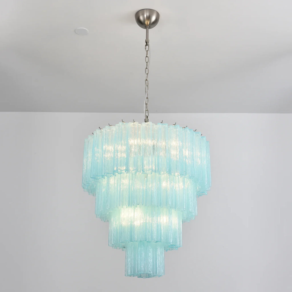 Murano Blue Glass Tubes Chandelier product image