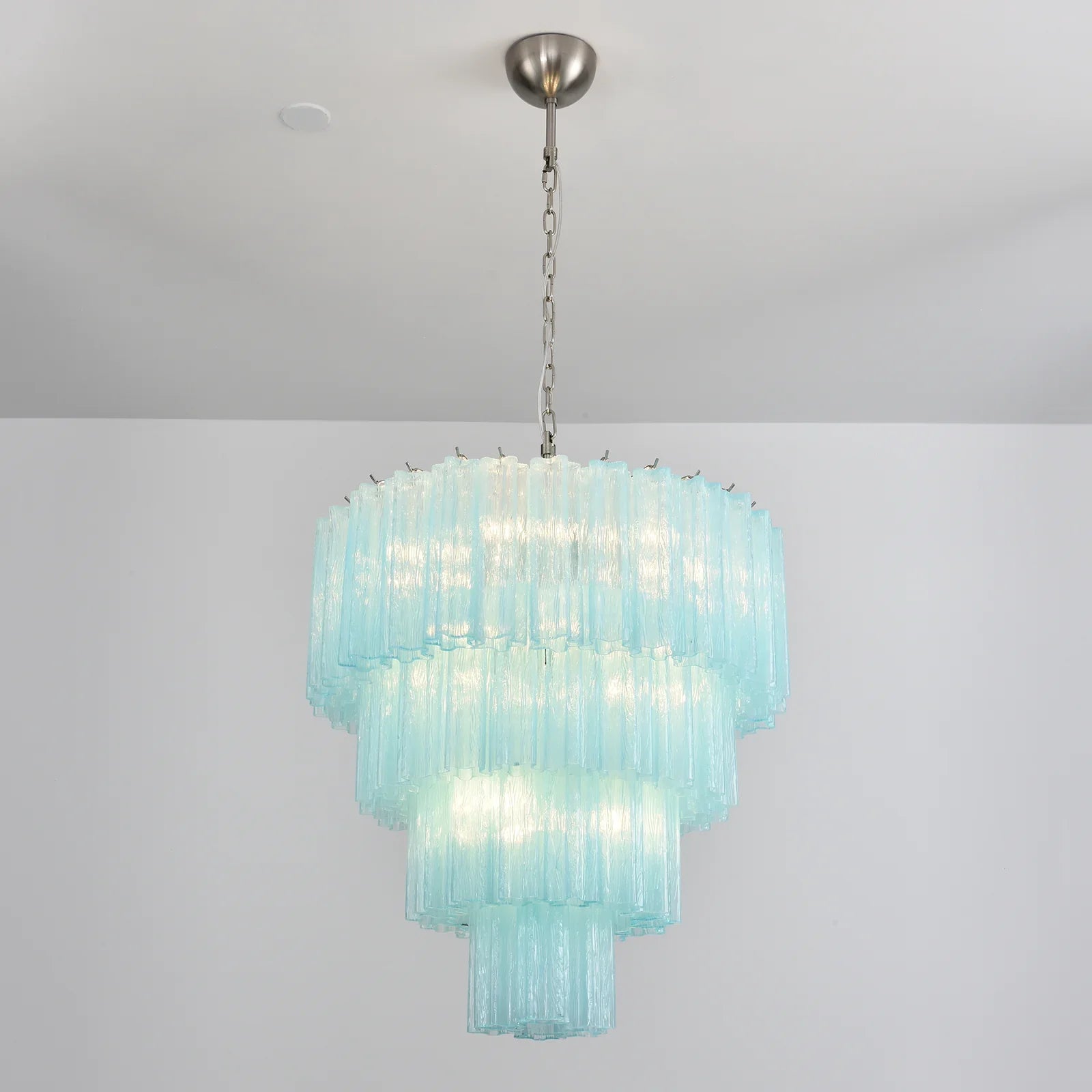 Murano Blue Glass Tubes Chandelier product image