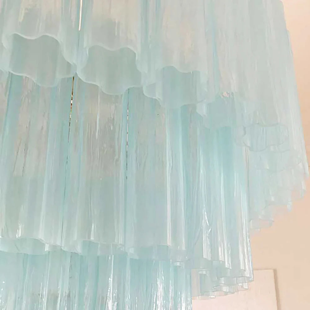 Murano Blue Glass Tubes Chandelier product image