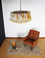 Murano Caramel Glass Petal Chandelier product image