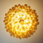 Murano Caramel Glass Petal Chandelier product image