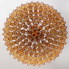 Murano Poliedri Faceted Amber Glass Chandelier product image