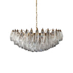 Murano Poliedri Faceted Transparent Glass Chandelier product image