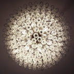 Murano Poliedri Faceted Transparent Glass Chandelier product image