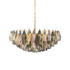 Murano Poliedri Faceted Multicolor Glass Chandelier product image