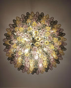 Murano Poliedri Faceted Multicolor Glass Chandelier product image