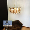 Poliedri Murano Transparent Smoked Chandelier product image