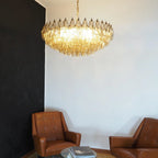Murano Poliedri Faceted Smoked Glass Chandelier additional product view