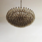 Murano Poliedri Faceted Smoked Glass Chandelier product image