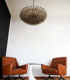 Murano Poliedri Faceted Smoked Glass Chandelier product image