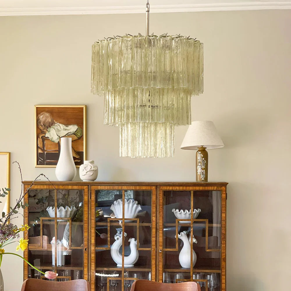 Murano Honey Glass Tube Chandelier additional product view
