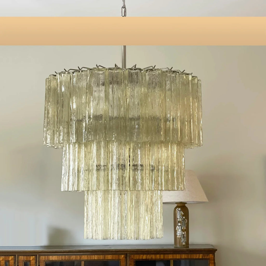 Murano Honey Glass Tube Chandelier product image