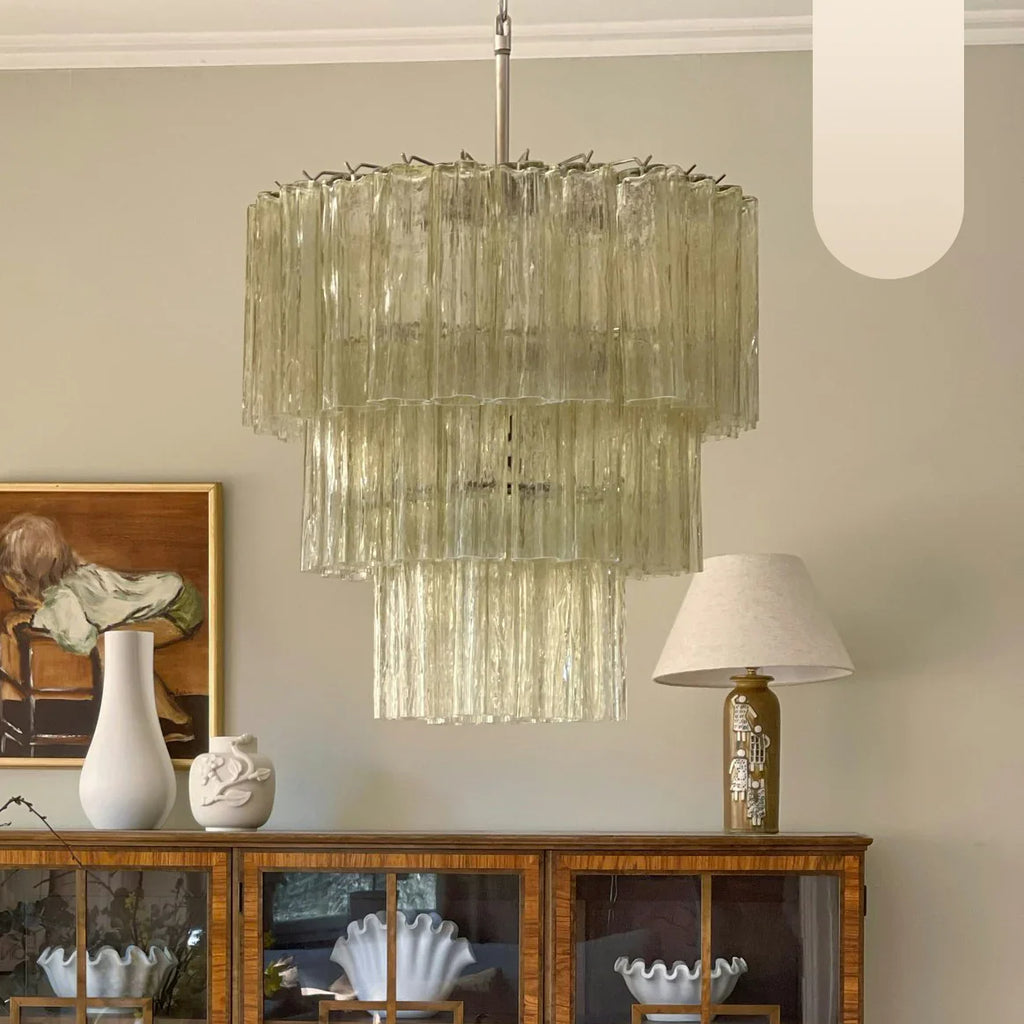 Murano Honey Glass Tube Chandelier product image