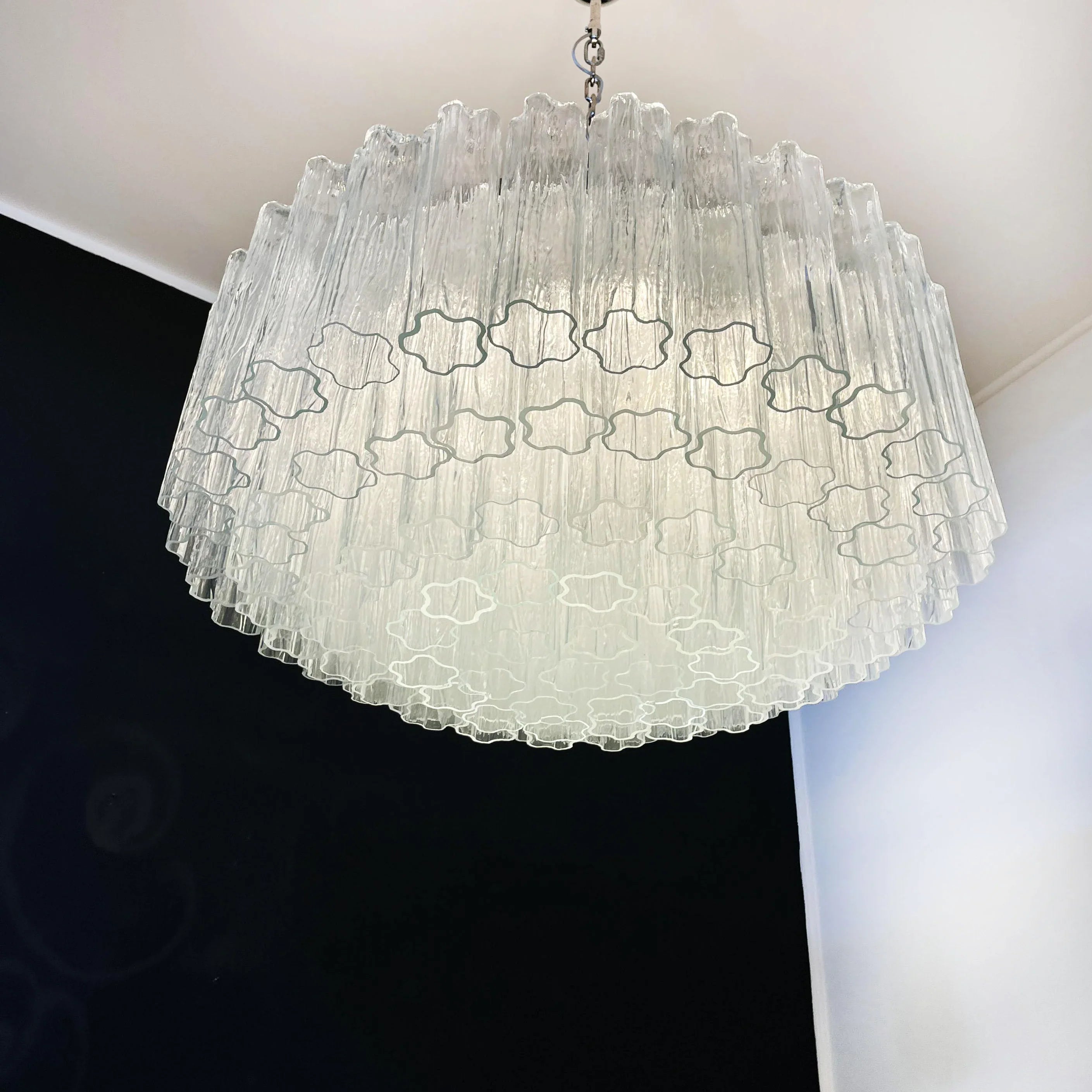 Murano Large Transparent Glass Tube Chandelier product image