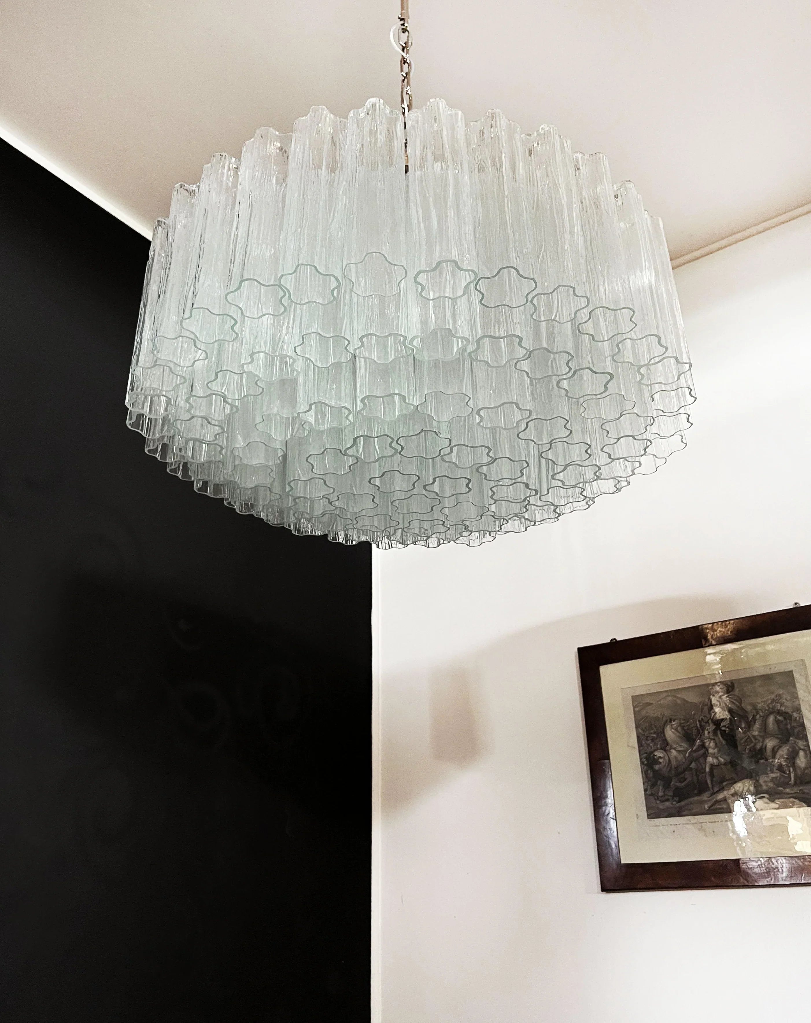 Murano Large Transparent Glass Tube Chandelier product image