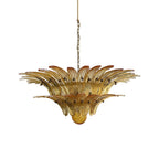 Murano Palmette Amber Chandelier by Bling Lighting Studio