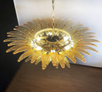 Murano Palmette Amber Chandelier product image