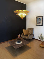 Murano Palmette Amber Chandelier product image