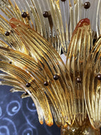 Murano Palmette Amber Chandelier product image