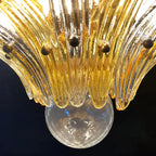 Murano Palmette Amber Trasparent Chandelier product image